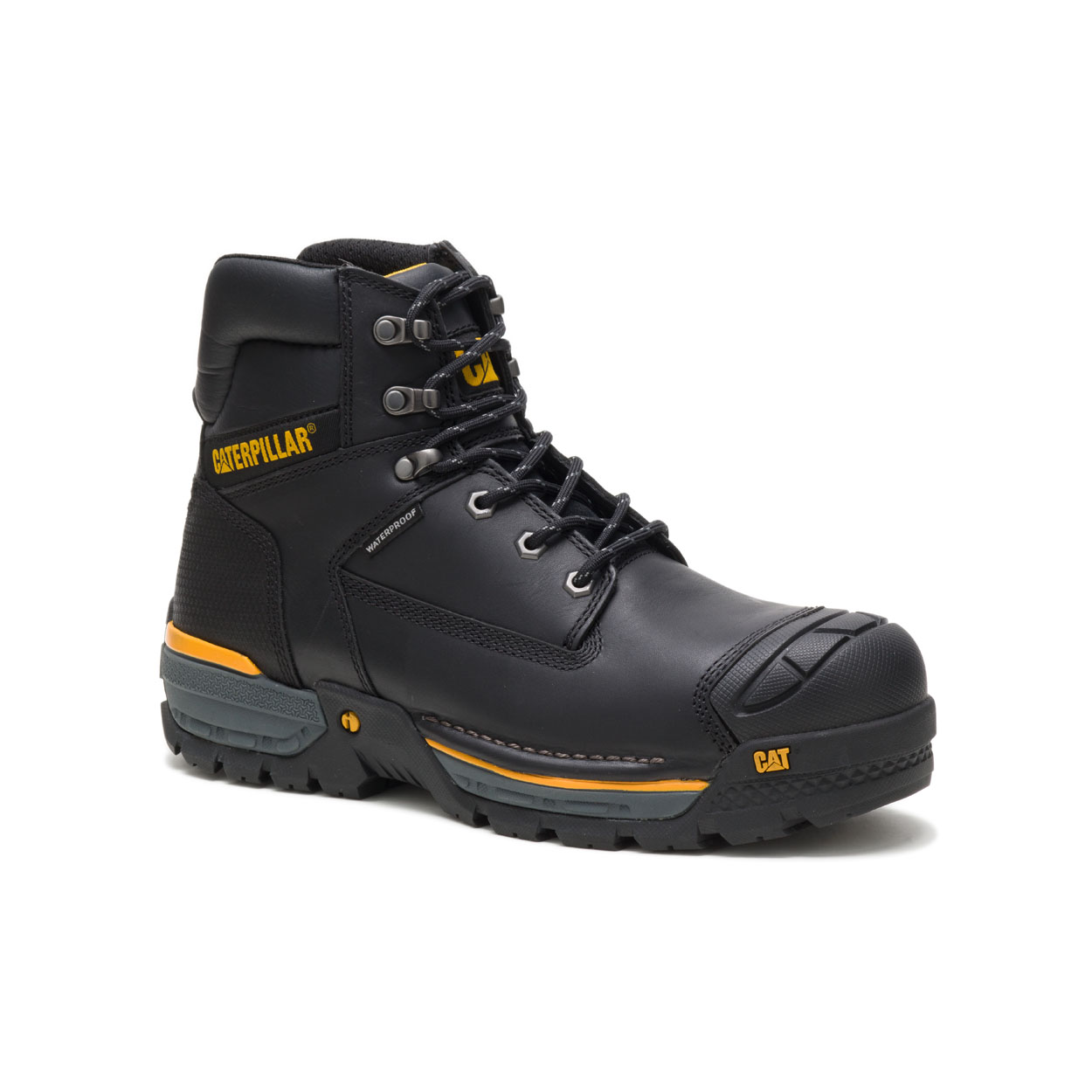 Caterpillar Boots South Africa - Cat Men's Excavator Safety Boots Black AK5918364